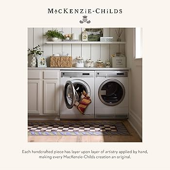 Amazon.com: MACKENZIE-CHILDS Washable Rug, Decorative Indoor